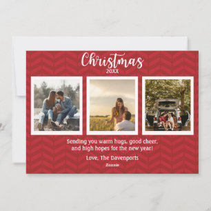 Red Merriest Place to Be Christmas Photo Card