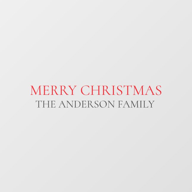 Red Merry Christmas (Sheet)