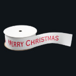 Red Merry Christmas Ribbon Grosgrain Ribbon<br><div class="desc">Red Merry Christmas Ribbon Typography.  Available in Satin and two different sizes.
All Cucamelon Creation Designs are copyrighted.</div>