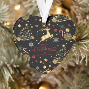 Red Merry Christmas Tree Ornament
