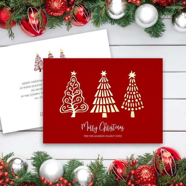 Red Merry Christmas Trees Script Name Real Gold (Creator Uploaded)