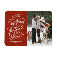 Red Merry Everything and Happy Always Photo