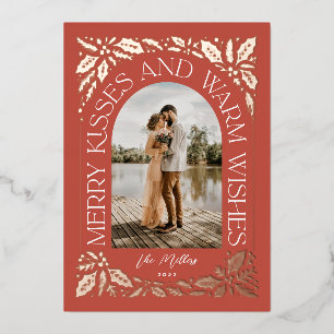 Red Merry Kisses and Warm Wishes Berry Arch Photo