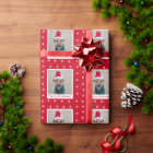 Red Merry Woofmas Personalised Pet Dog Photo