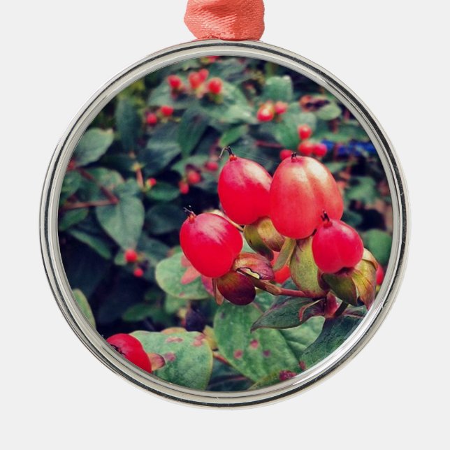 Red Metal Tree Decoration (Front)