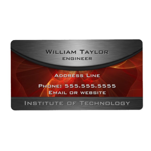 Red Metallic Elegance (Front)