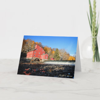 Red Mill, Clinton, New Jersey - 5x7 Greeting Card