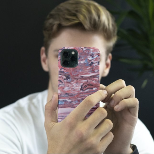 Red Mineral Stone Abstract Pattern (In Situ)