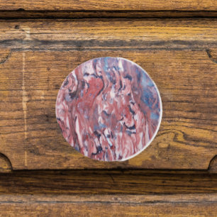 Red Mineral Stone Pattern Ceramic Knob