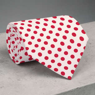 Red Mini Polka Dots Necktie