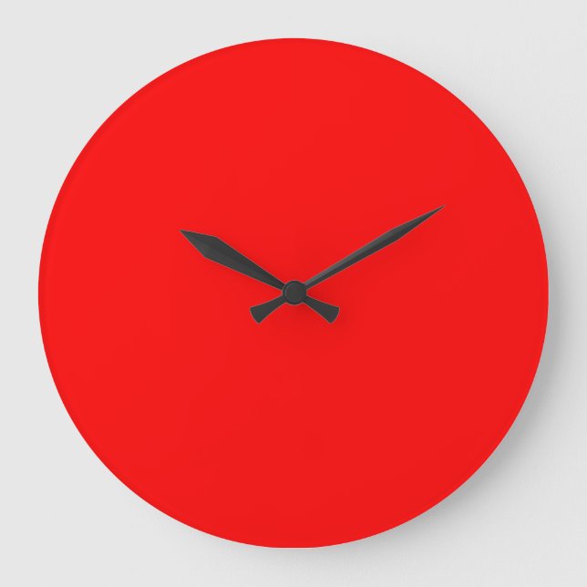 Red Minimalism Large Clock (Front)
