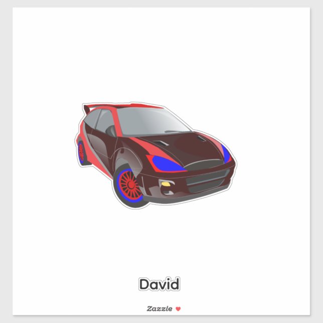 Red Minimalistic Custom Photo Name Personalised  (Sheet)