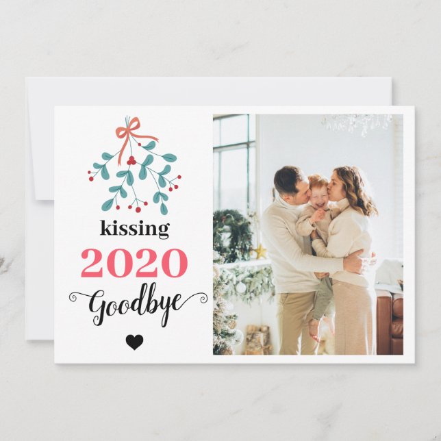Red Mistletoe Kiss Goodbye to 2020 Do-over Funny (Front)