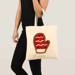 Red Mitten Frosted Sugar Cookie Christmas Holiday Tote Bag