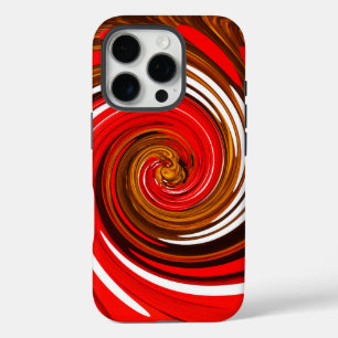 Red mix art iPhone 16 pro case