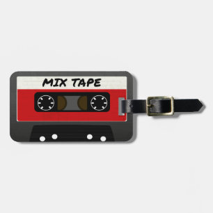 Red Mix Tape - 80s And 90s Retro Inspired Gift Luggage Tag