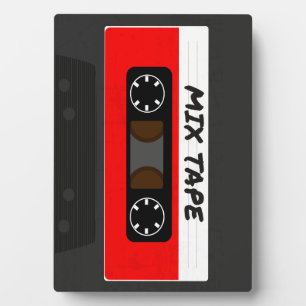 Red Mix Tape - 80s And 90s Retro Inspired Gift Plaque