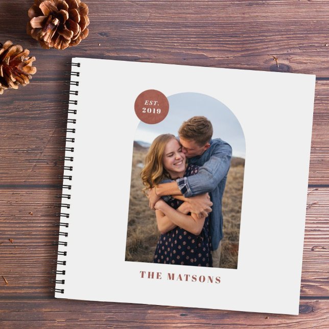 Red Modern Arch Custom Photo Album Journal (Creator Uploaded)
