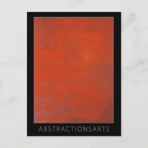 Red Modern Art Postcard