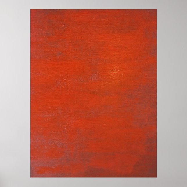Red Modern Art Poster (Front)
