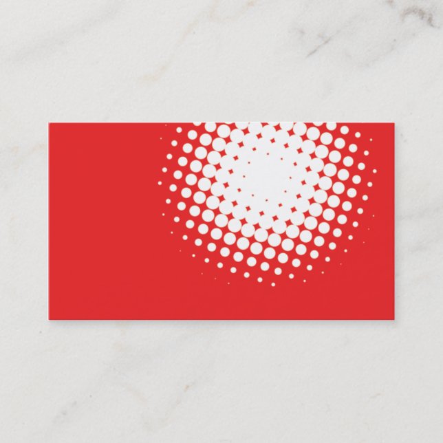 Red Modern Business Card (Front)