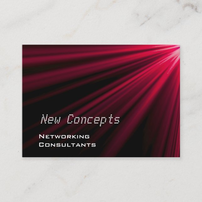 Red Modern Business Card (Front)