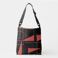Red, modern, dynamic, trendy geometric pattern