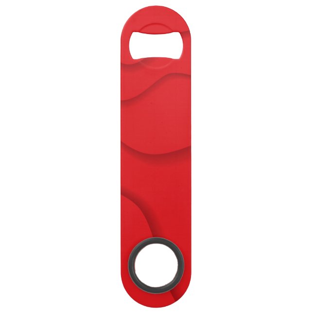 Red, modern, trendy, cool paper cut style art (Front)