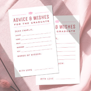 Red Modern Typography Graduate advice & wishes 