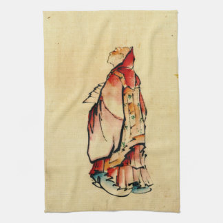 Red Monk 1840 Tea Towel