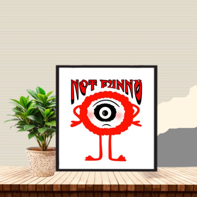 Red monster photo print (Creator Uploaded)
