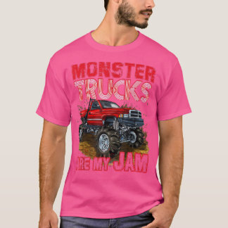 Red Monster Truck Are My Jam For Monster Truck Lov T-Shirt