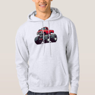 Red monster truck hoodie