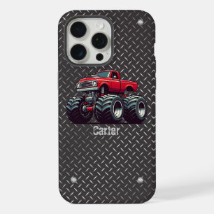 Red monster truck iPhone 15 pro max case