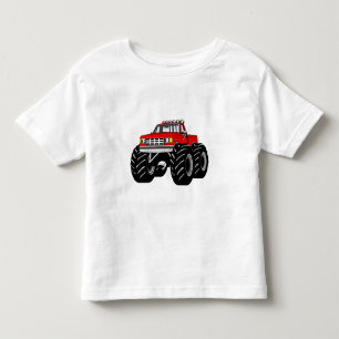 RED MONSTER TRUCK TODDLER T-Shirt