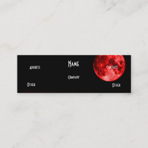 Red Moon Mini Business Card