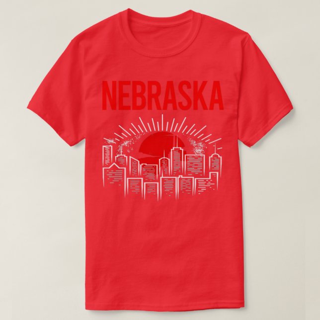 Red Moon Nebraska  T-Shirt (Design Front)