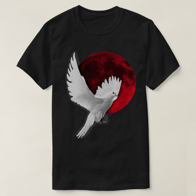 Red moon pigeon 1 T-Shirt (Design Front)