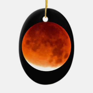 Red Moon Risiing Ceramic Tree Decoration