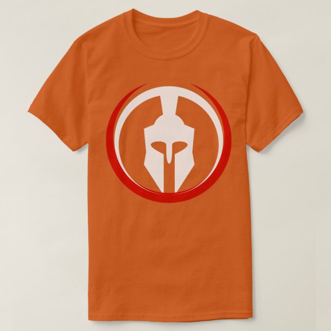 Red moon Spartan Symbol T-Shirt (Design Front)