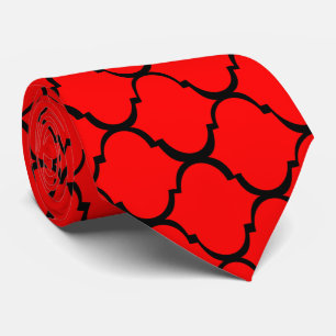 Red Moroccan Design Tie