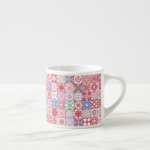 Red Moroccan tile Espresso Cup
