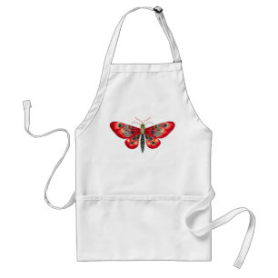 Red Moth In The Night Garden Standard Apron