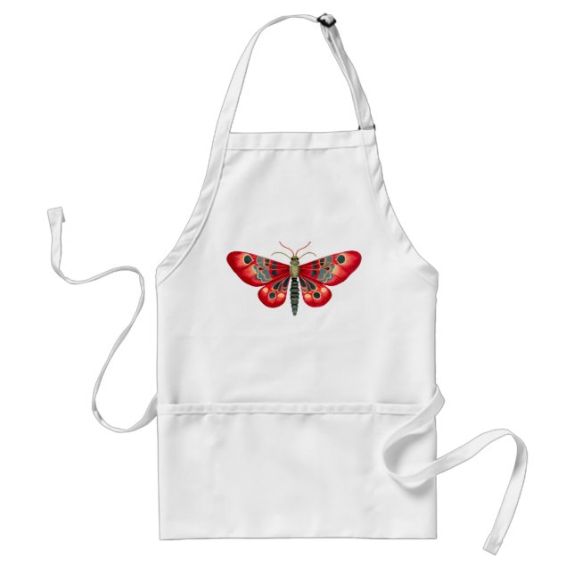 Red Moth In The Night Garden Standard Apron (Front)