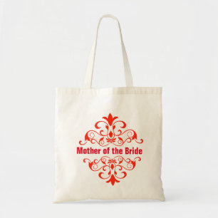Red Mother of the Bride Wedding Tote Bag