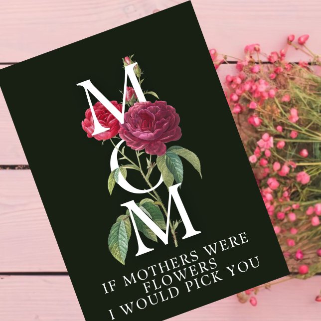 red mothers day card roses on black  (Creator Uploaded)