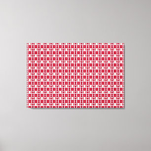Red Motif Canvas Print