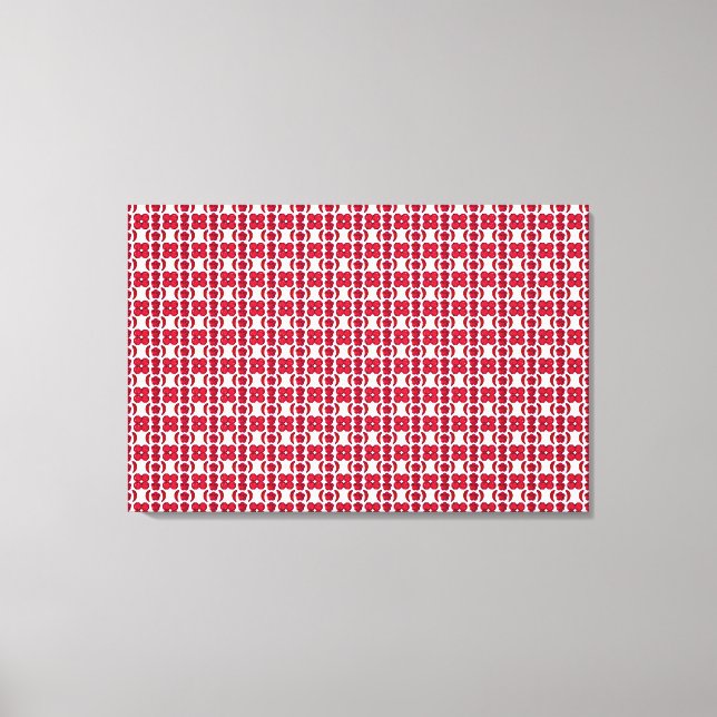 Red Motif Canvas Print (Front)