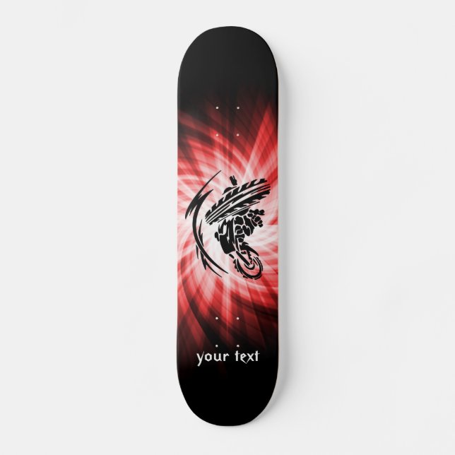 Red Motocross Skateboard (Front)
