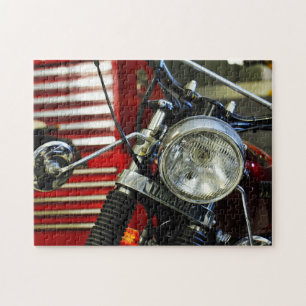 Red Motorbike Motorcycle Bike Garage Jigsaw Puzzle